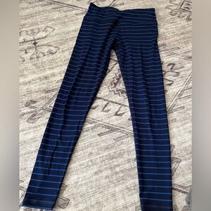 Reflex Women’s Leggings in Navy and Blue Stripes
